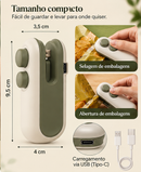 Mini Seladora de Embalagens Plásticas Recarregável