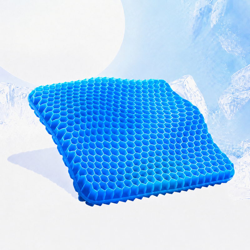 Almofada de Gel Ortopédica para Assento – Suporte Lombar e Postura