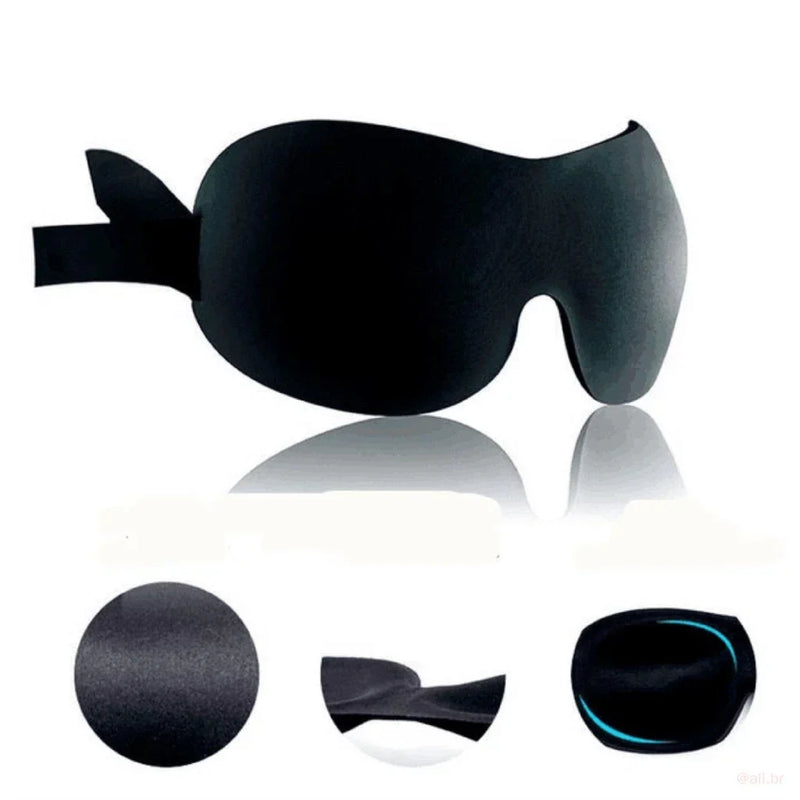 Máscara Ocular 3D Confortável e Opaca