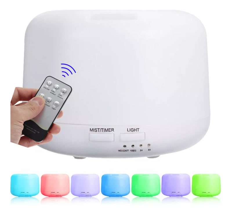 Umidificador Difusor Aromatizador com LED e Controle
