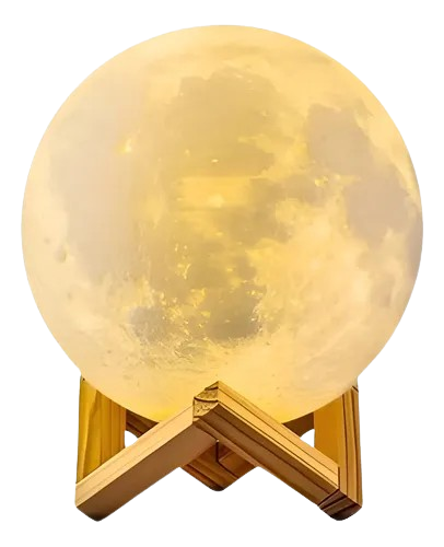 Umidificador Aromatizador Abajur Lua 3D