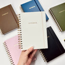 Caderno A5 Pautado - Detalhe em Hotstamp Dourado