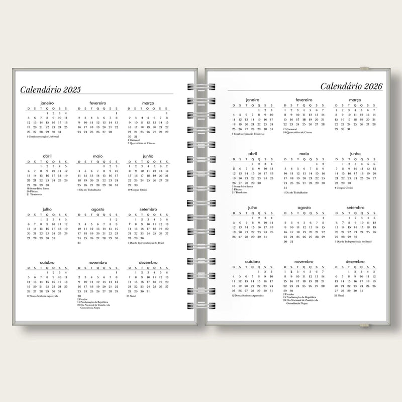 Caderno A5 Pautado - Detalhe em Hotstamp Dourado