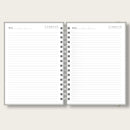 Caderno A5 Pautado - Detalhe em Hotstamp Dourado