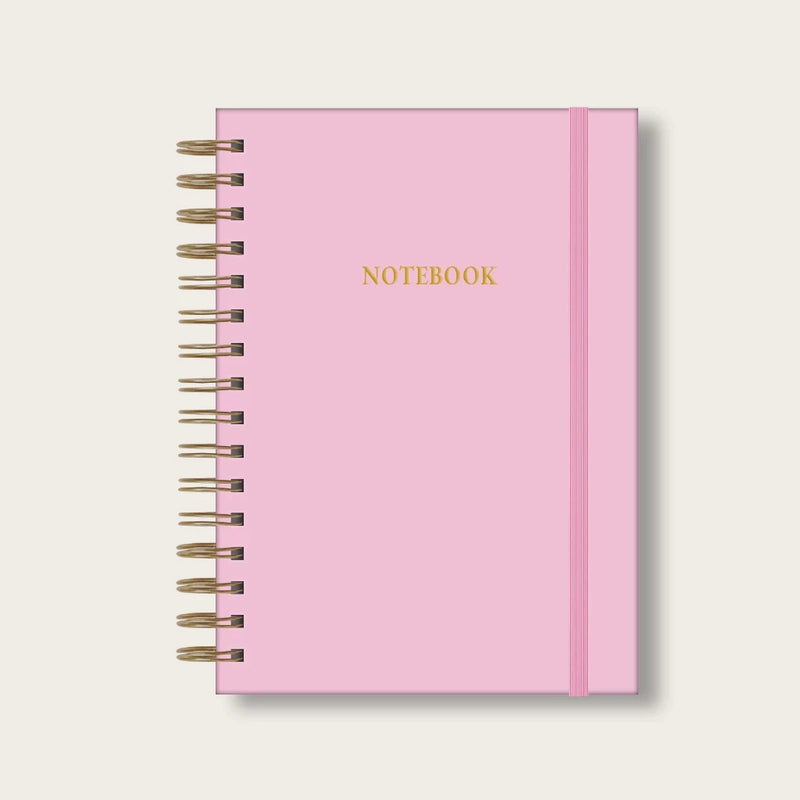 Caderno A5 Pautado - Detalhe em Hotstamp Dourado