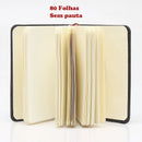 Caderneta sem pauta - A5 - Couro sintético