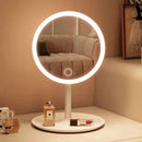 Espelho decorativo de mesa com LED - Redondo ou Quadrado