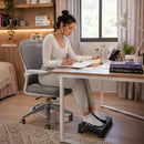 Descanso ergonômico para os pés com efeito relaxante - Trabalhando com paz
