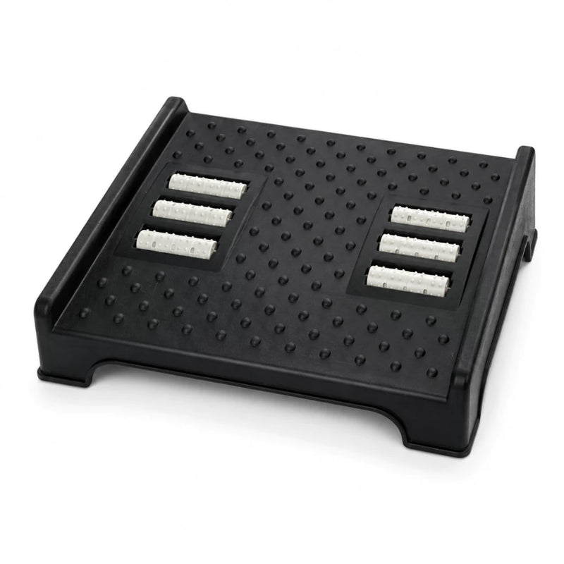 Descanso ergonômico para os pés com efeito relaxante - Trabalhando com paz