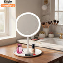 Espelho de Mesa com Luz LED – Redondo ou Quadrado