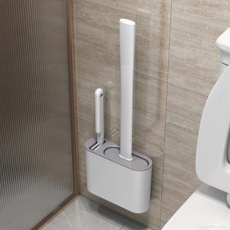 Escova de Silicone para Vaso Sanitário 2 em 1